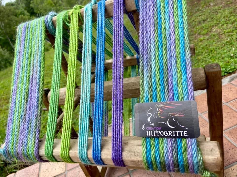 Mohair 8 ply tie-dye #18