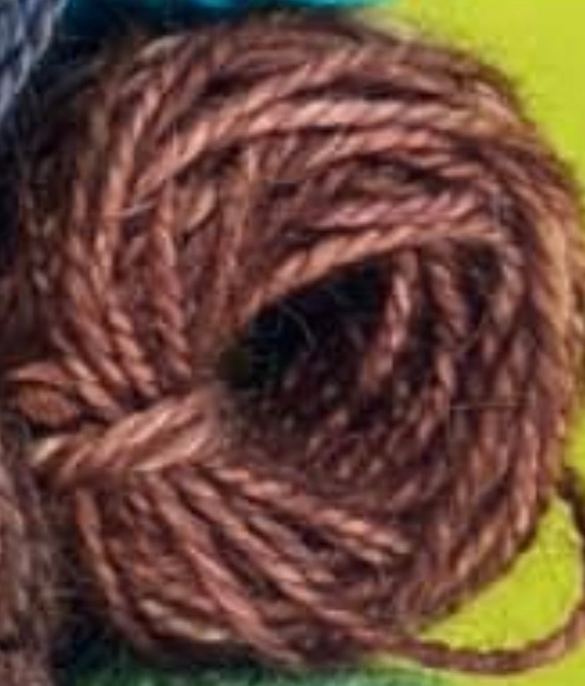 Mohair Chestnut 2 ply 50ft