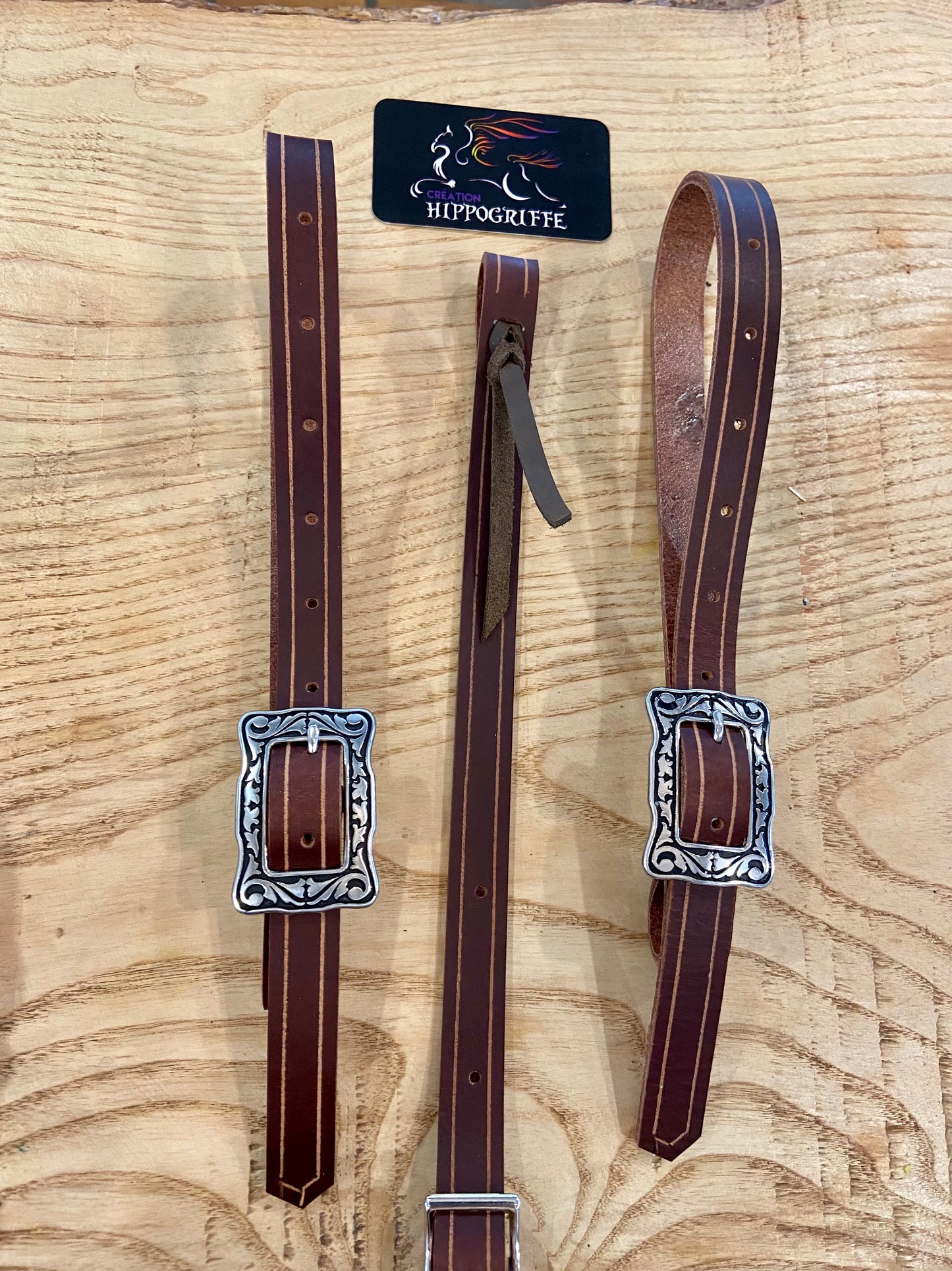 Fancy buckle Leather Tug Set Jeremiah Watts