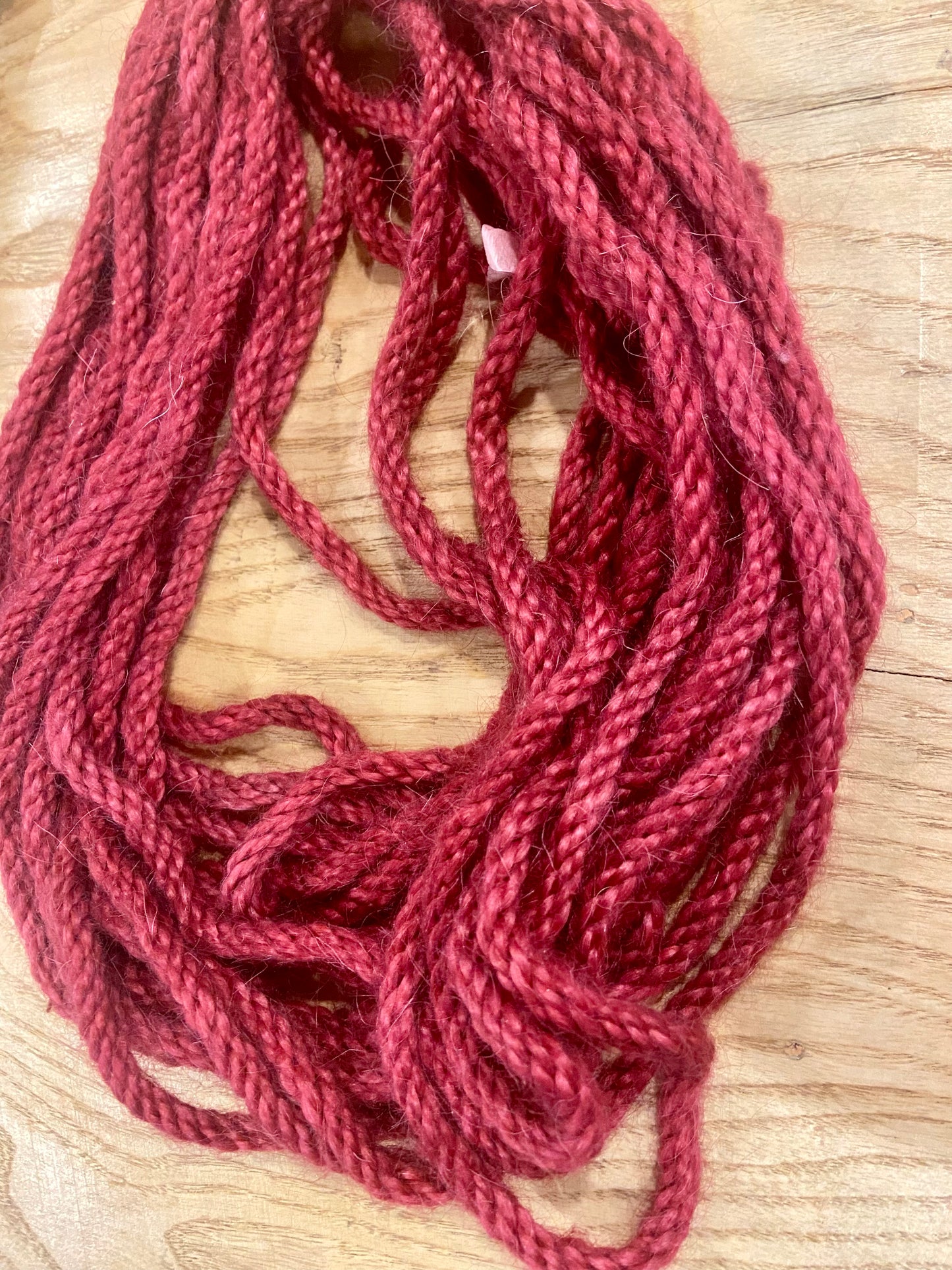 Mohair 8 ply Cranberry