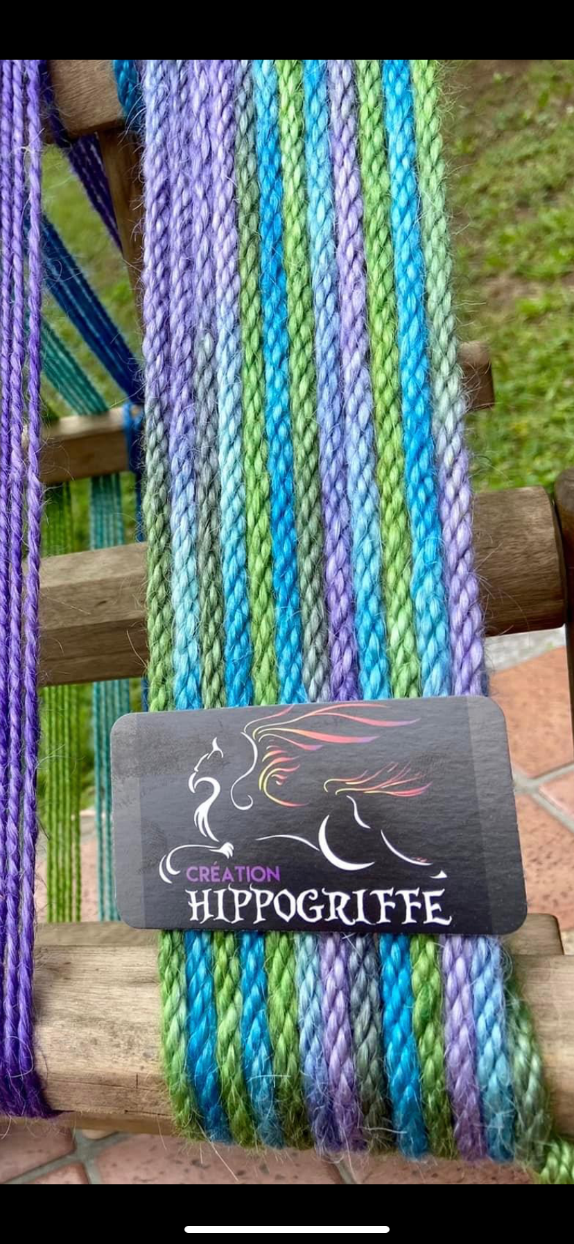 Mohair 8 ply tie-dye #18