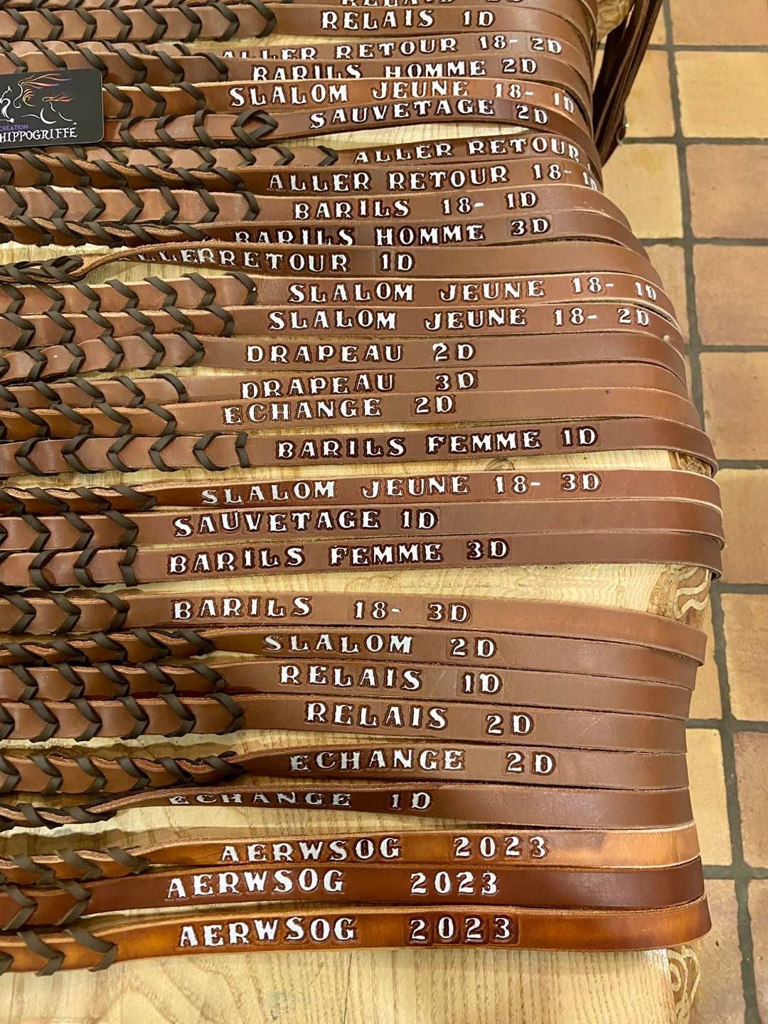 Custom made Barrel Reins with horse name