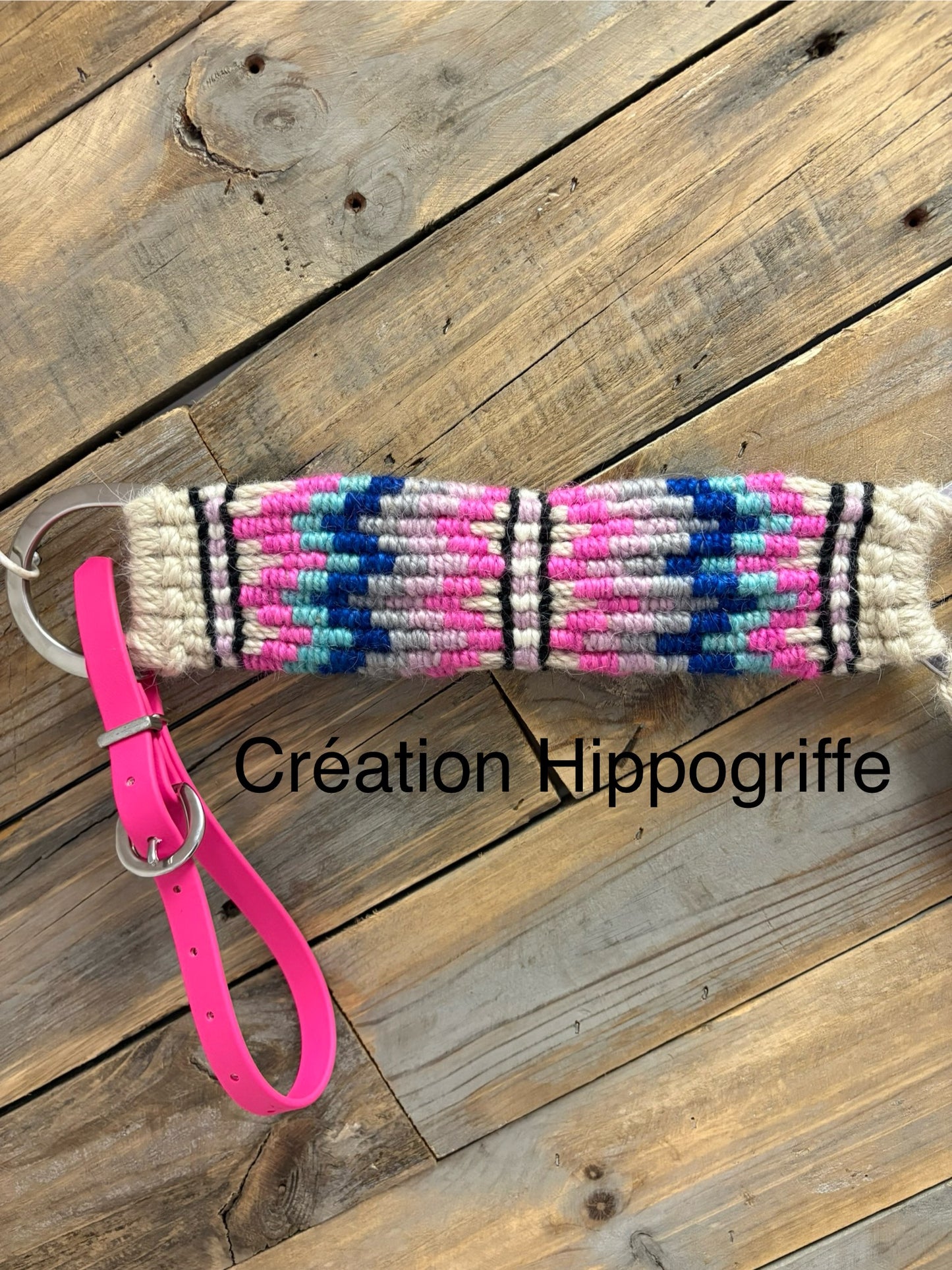 Mohair breast collar pink