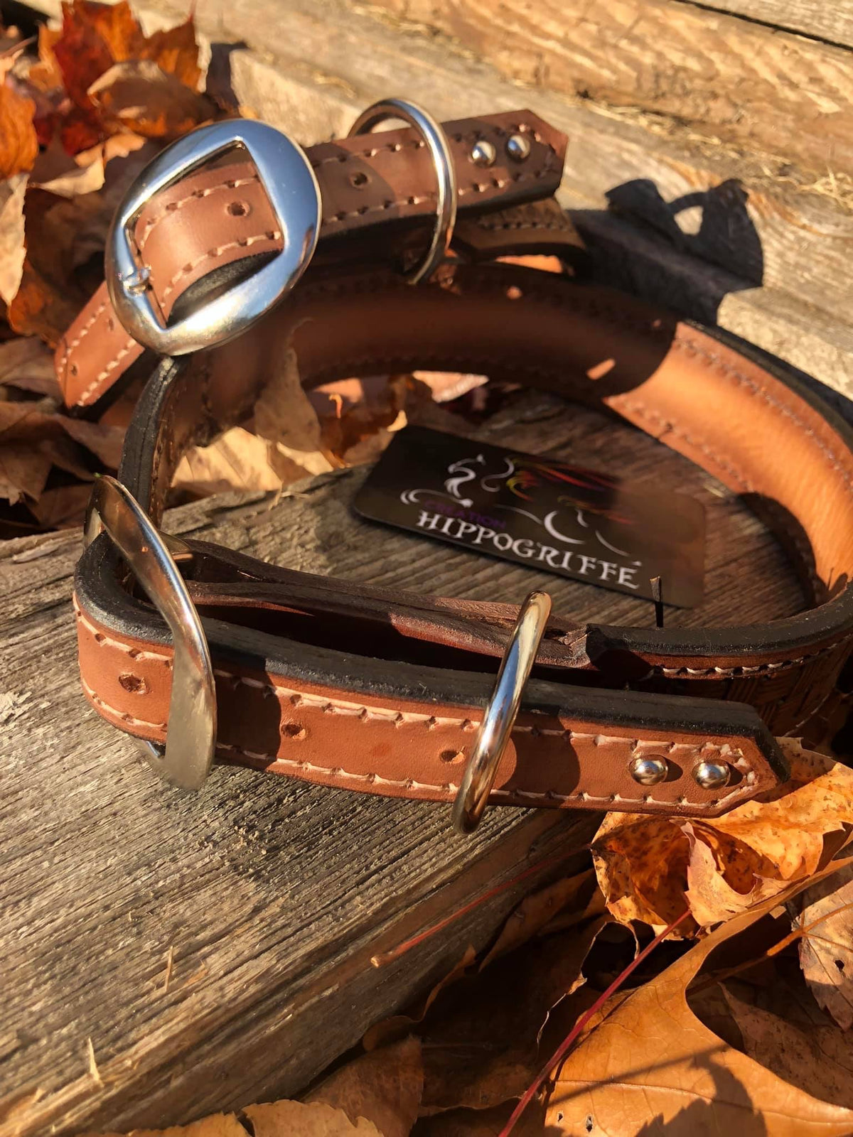 Custom Dog Collar / Collier de cuir pour chien