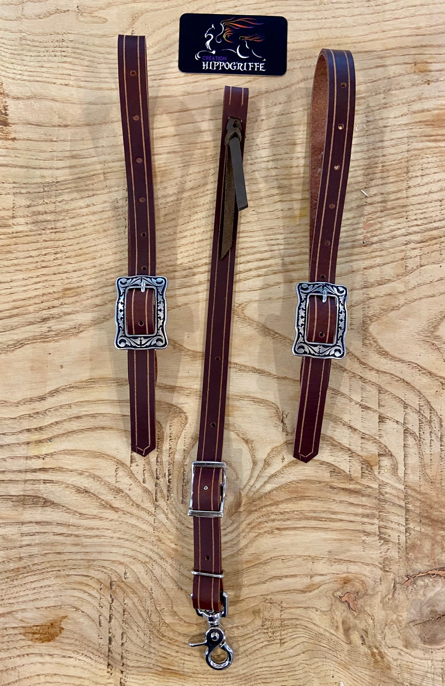 Fancy buckle Leather Tug Set Jeremiah Watts