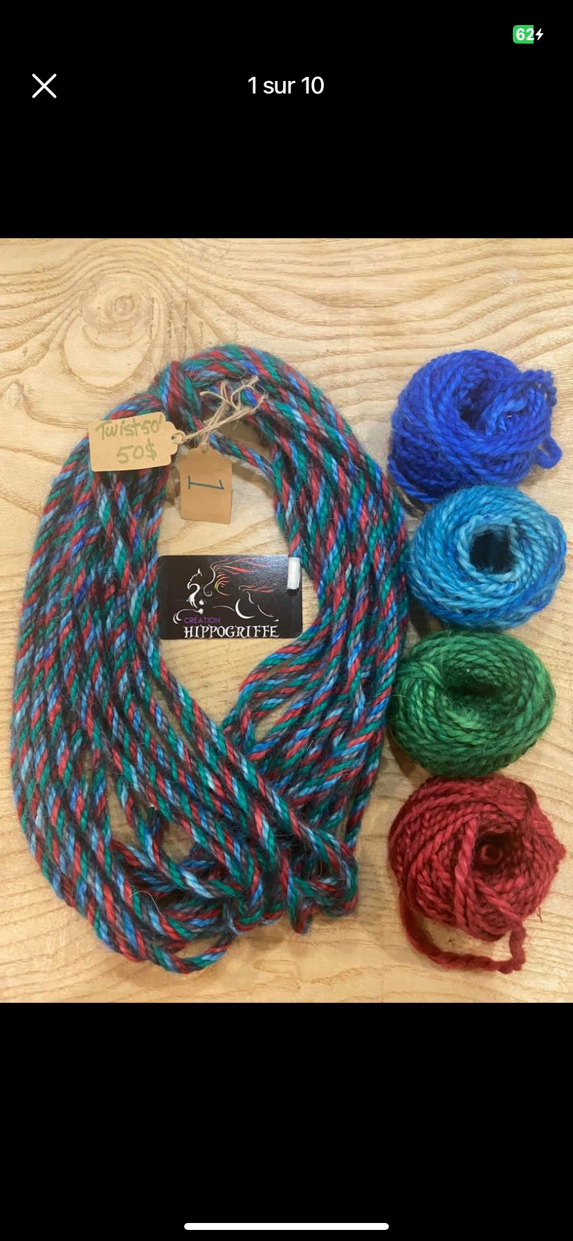 Mohair 8 ply twist cranberry emerald