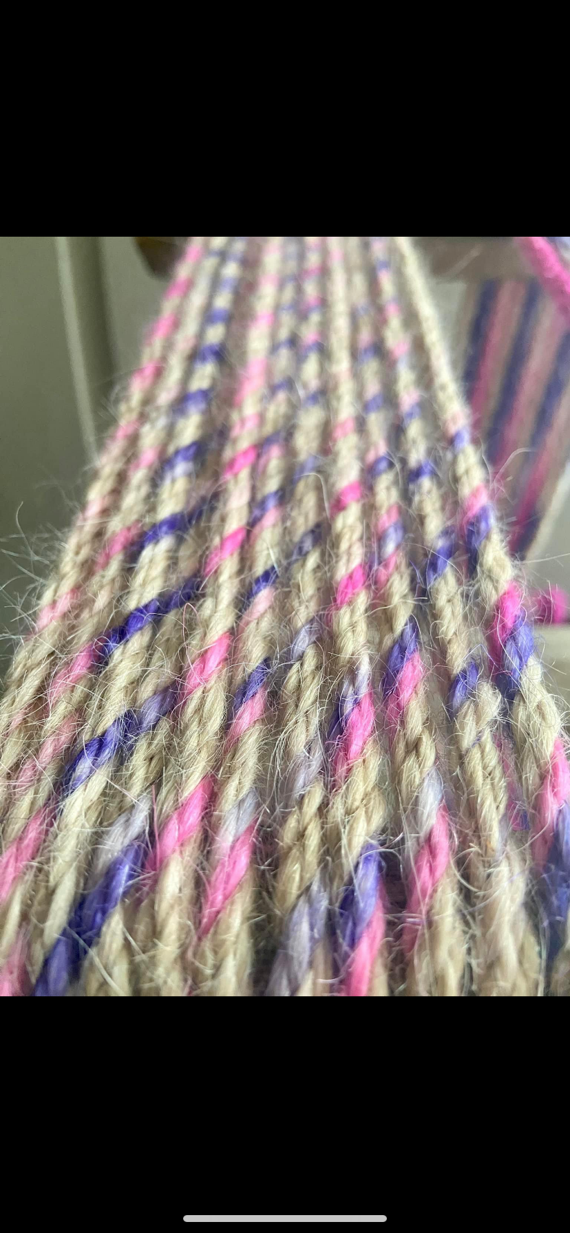 Mohair 8 ply twist Pink-Purple-Sandstone