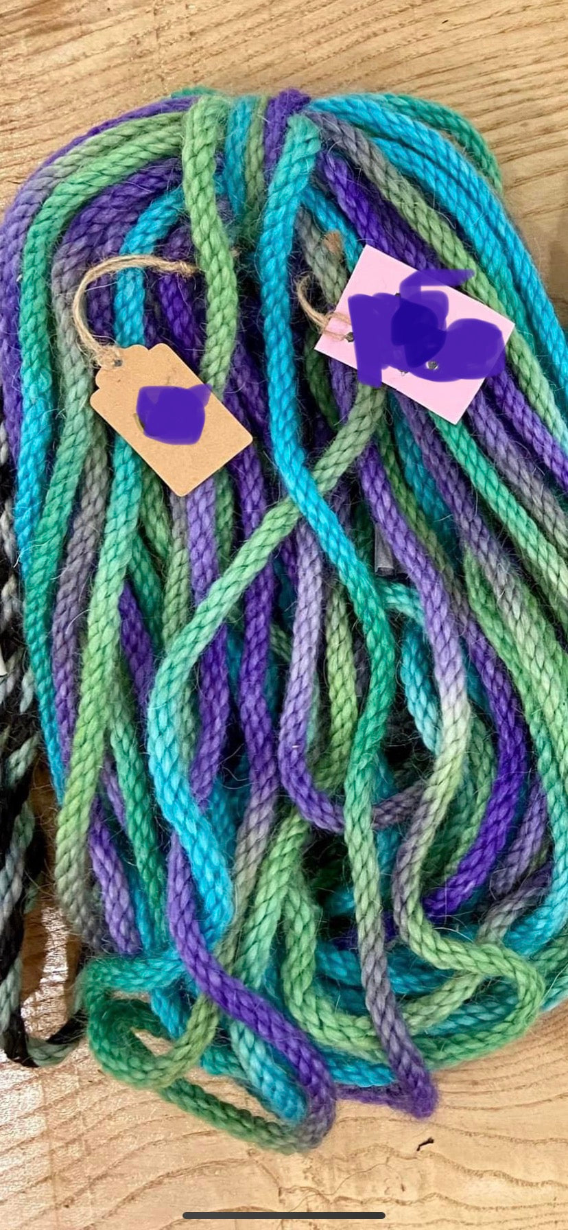 Mohair 8 ply tie-dye #18
