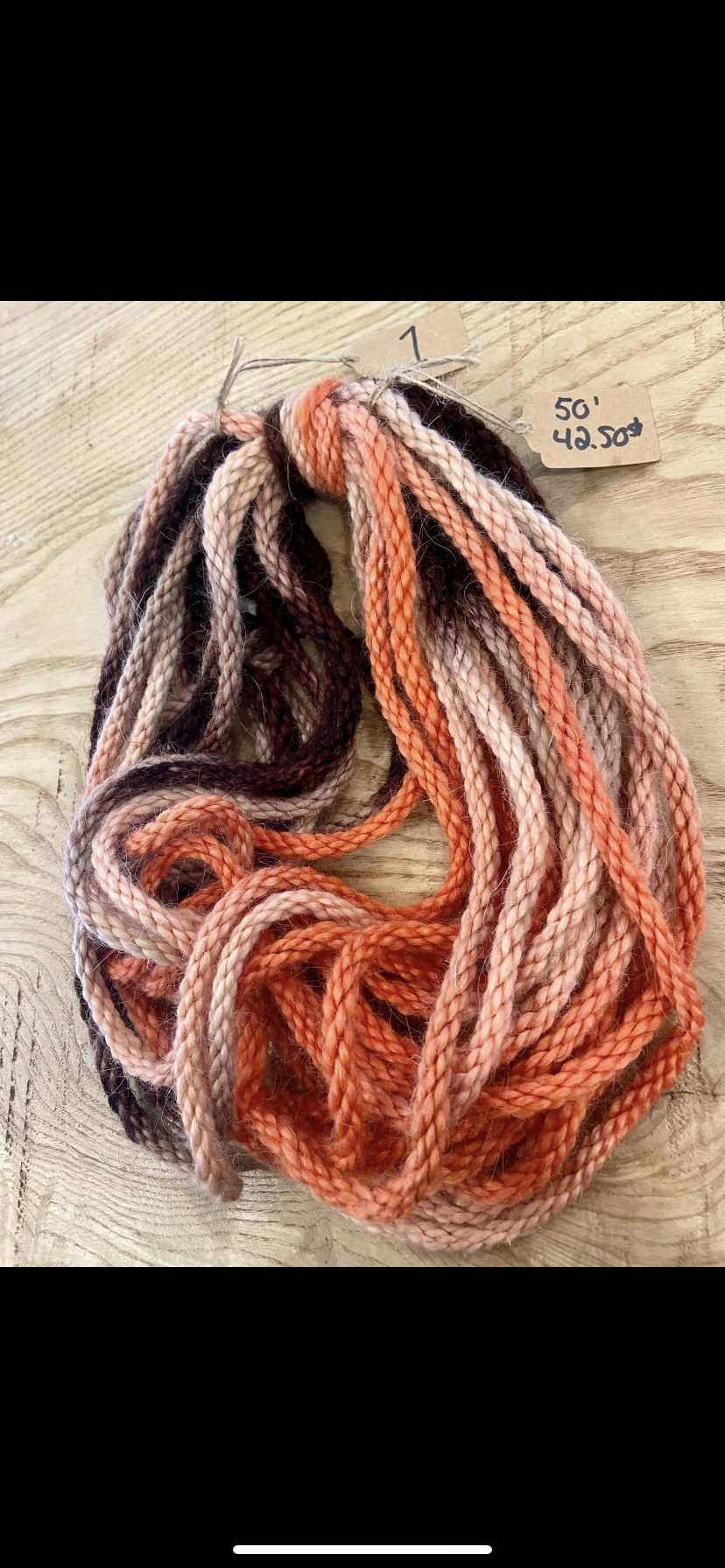 Mohair 8 ply tie-dye #15