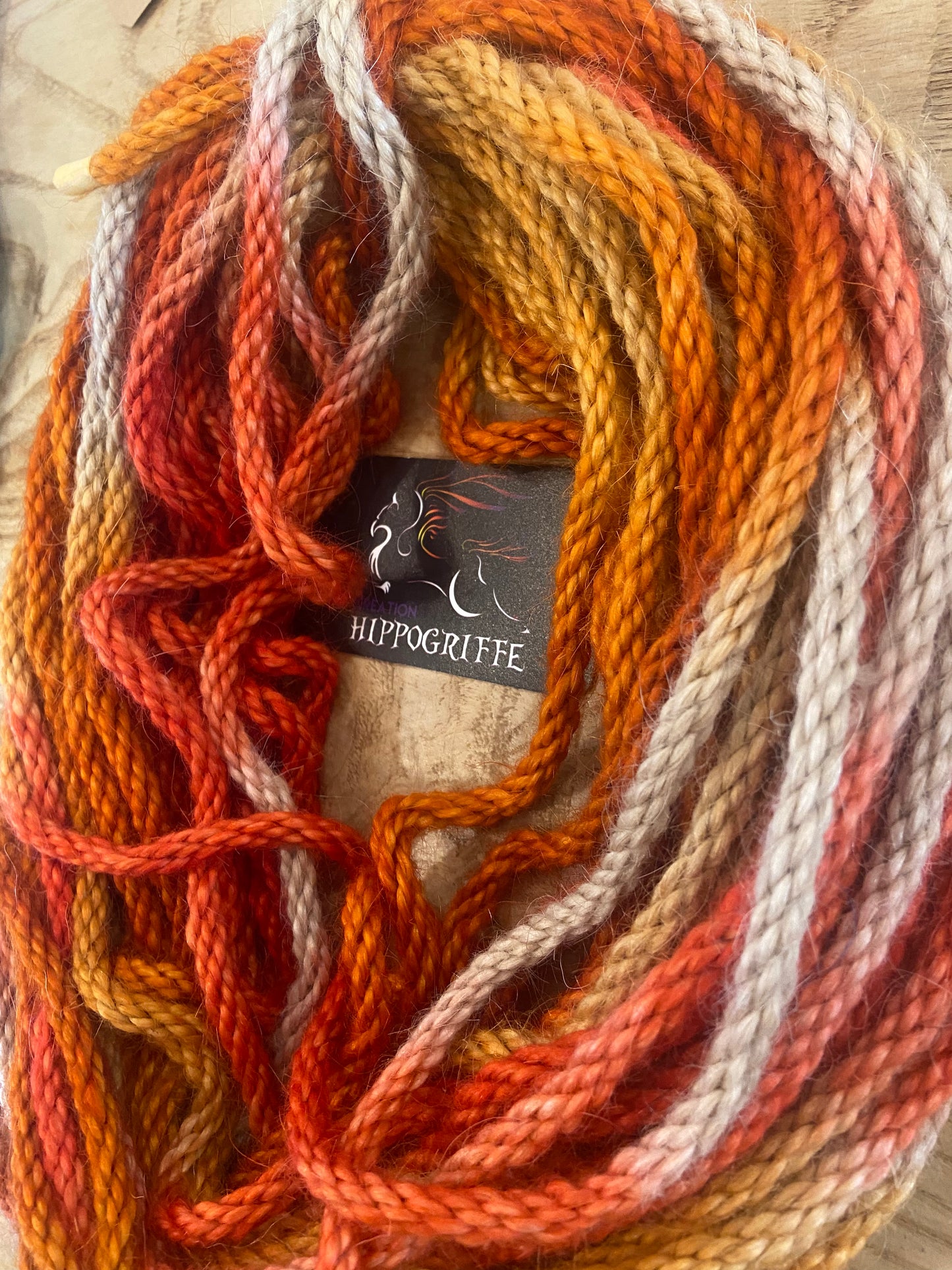 Mohair 8 ply tie-dye #1