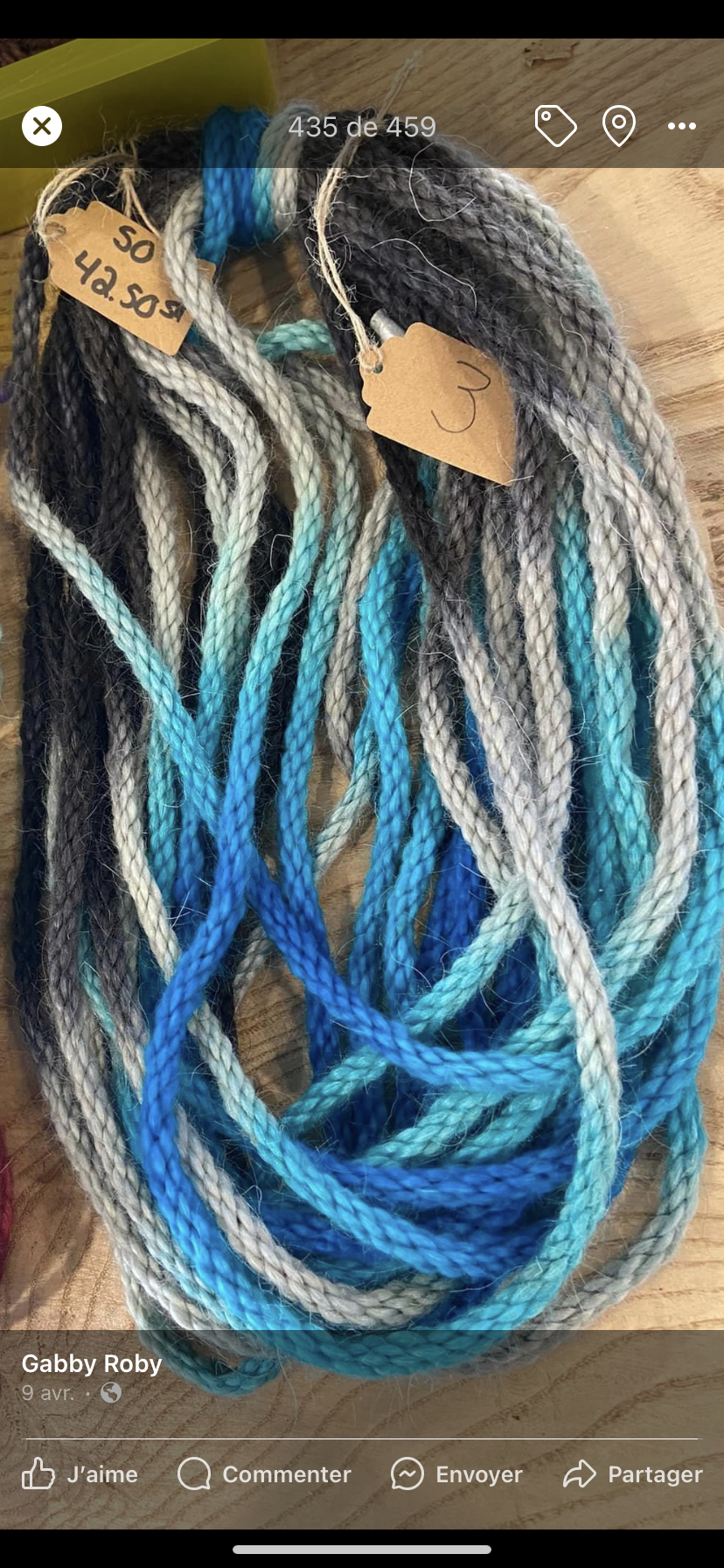 Mohair 8 ply tie-dye #5