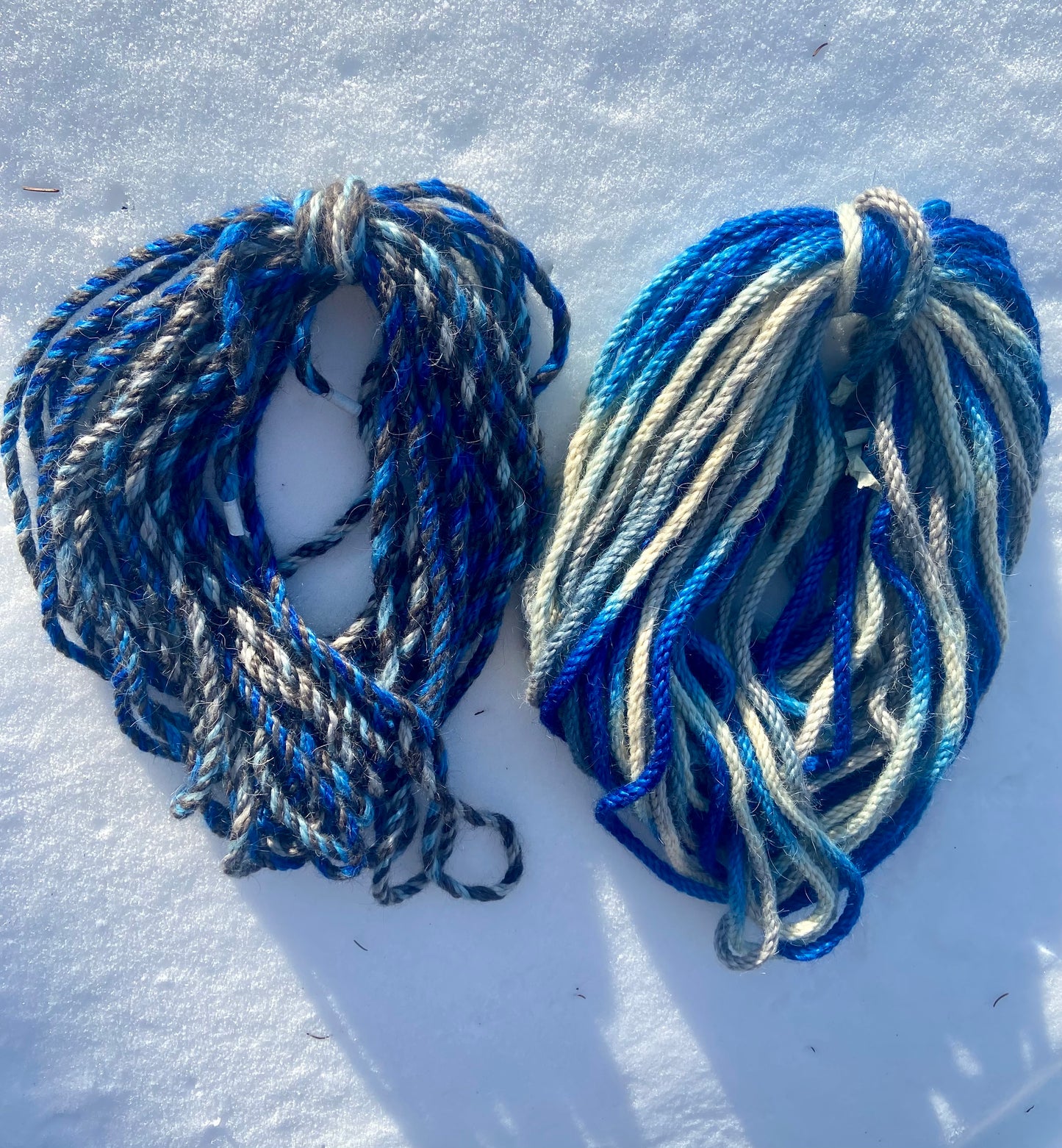 Mohair 8 ply twist Blue Arctic