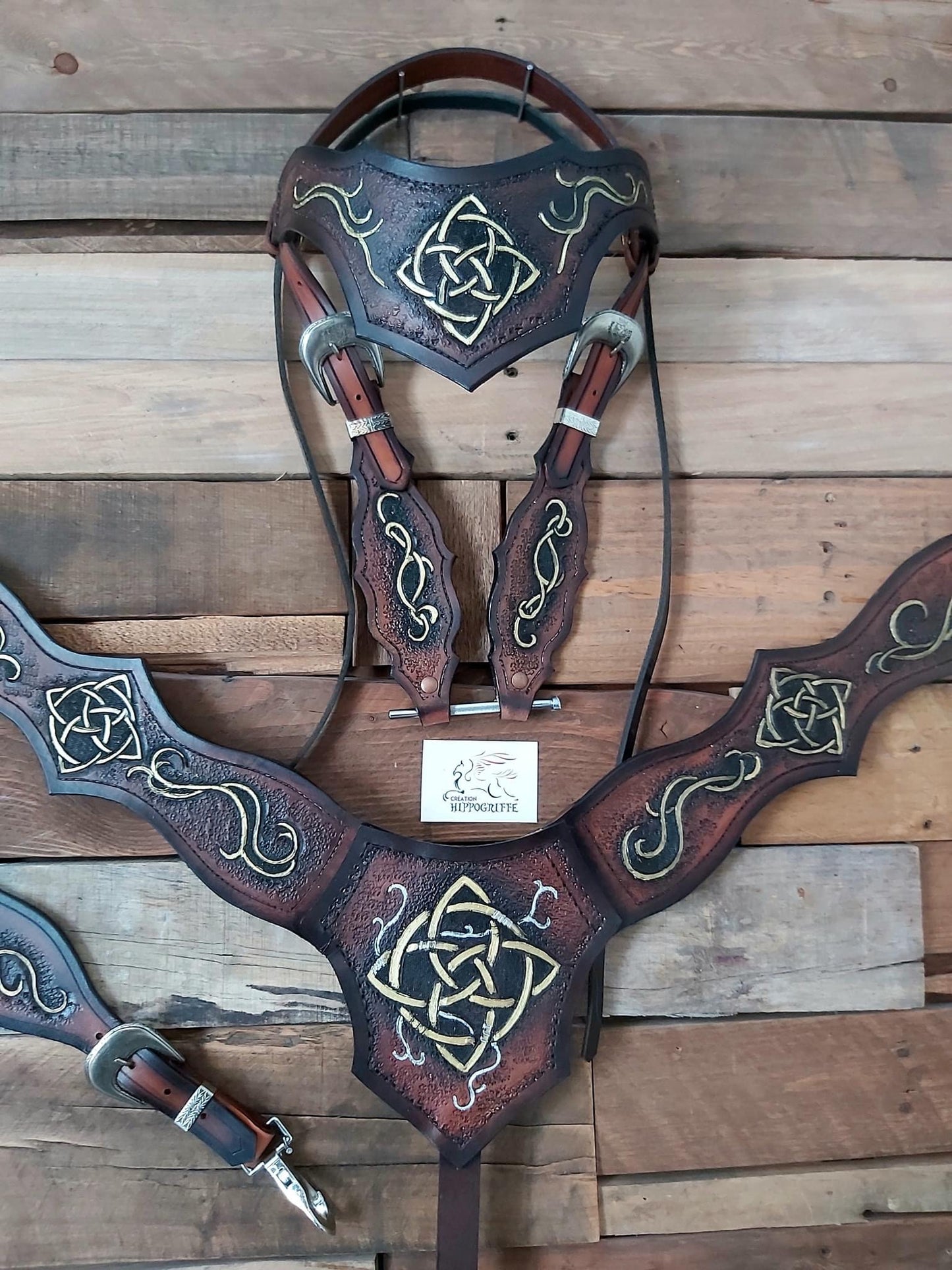 Leather Horse Medieval Set Celtic