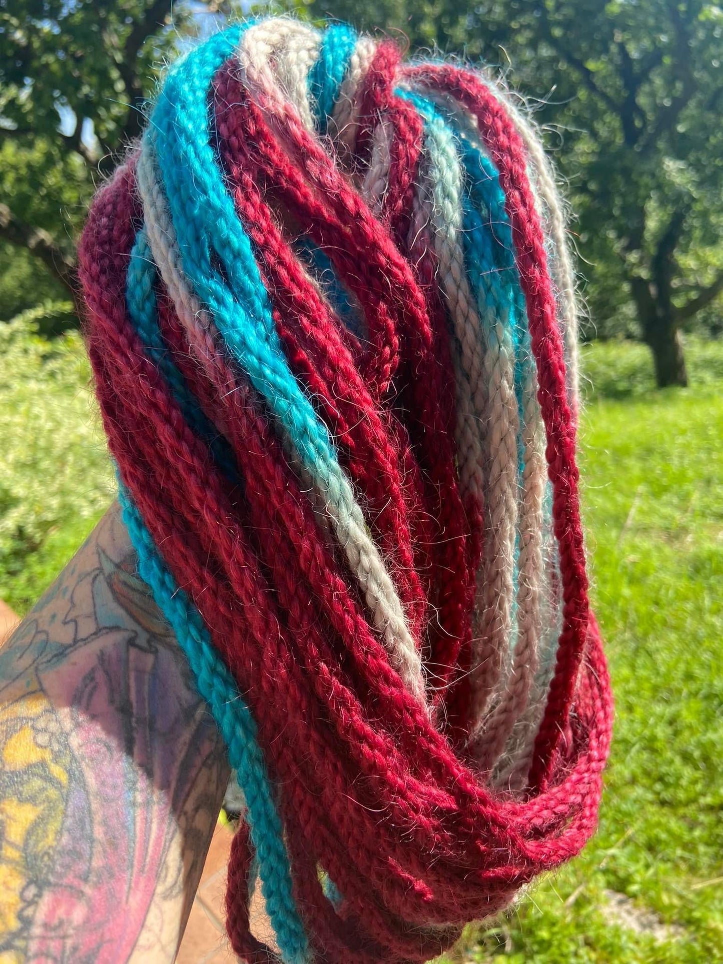 Mohair 8 ply tie-dye #4