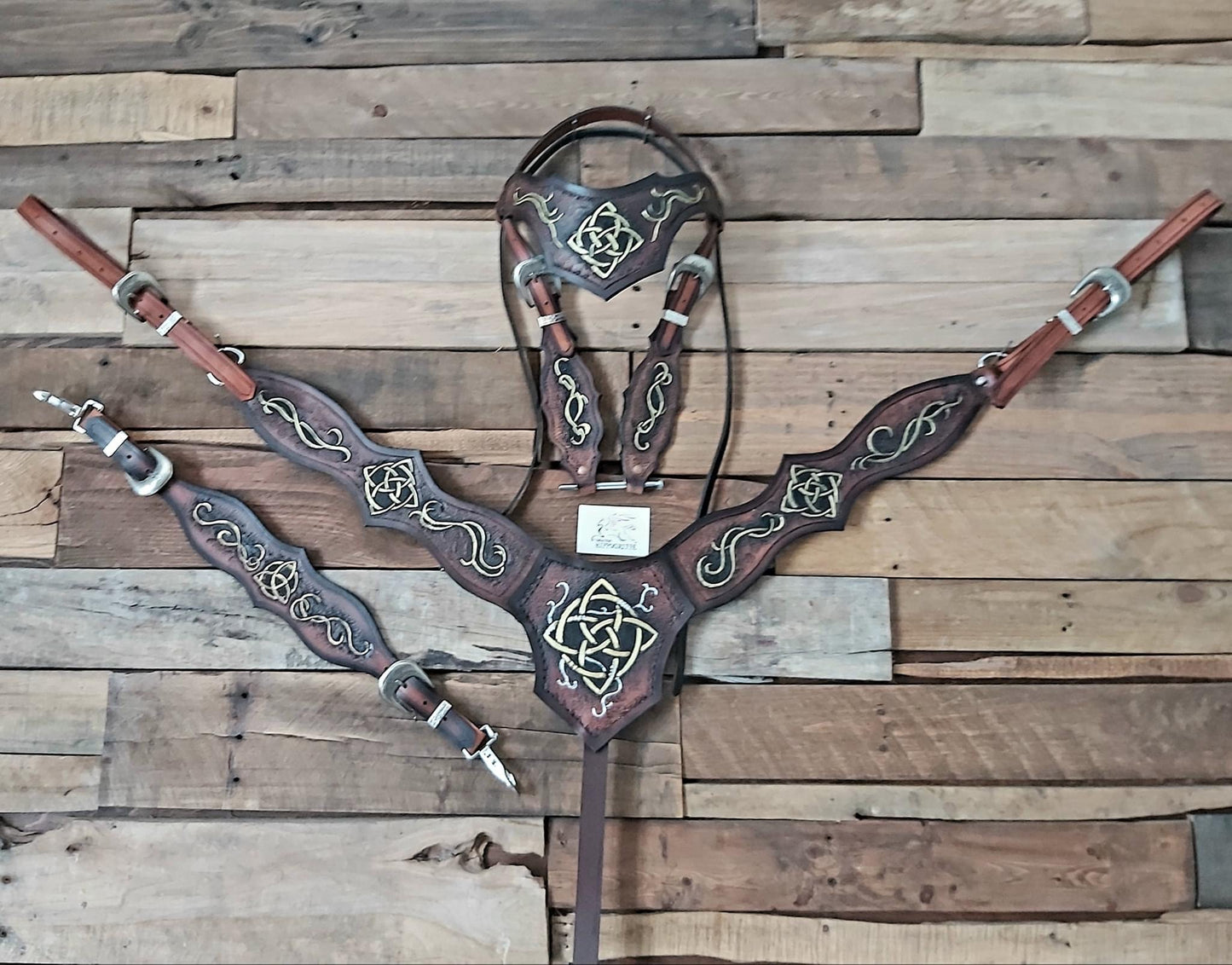 Leather Horse Medieval Set Celtic
