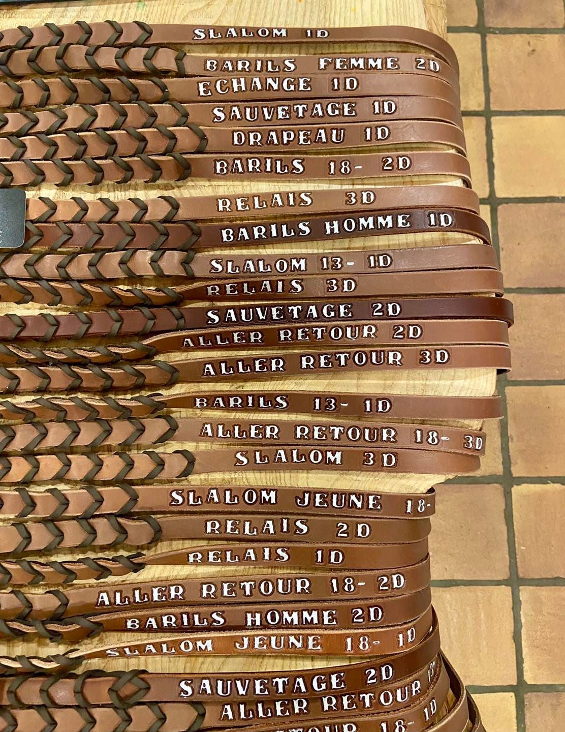 Custom made Barrel Reins with horse name