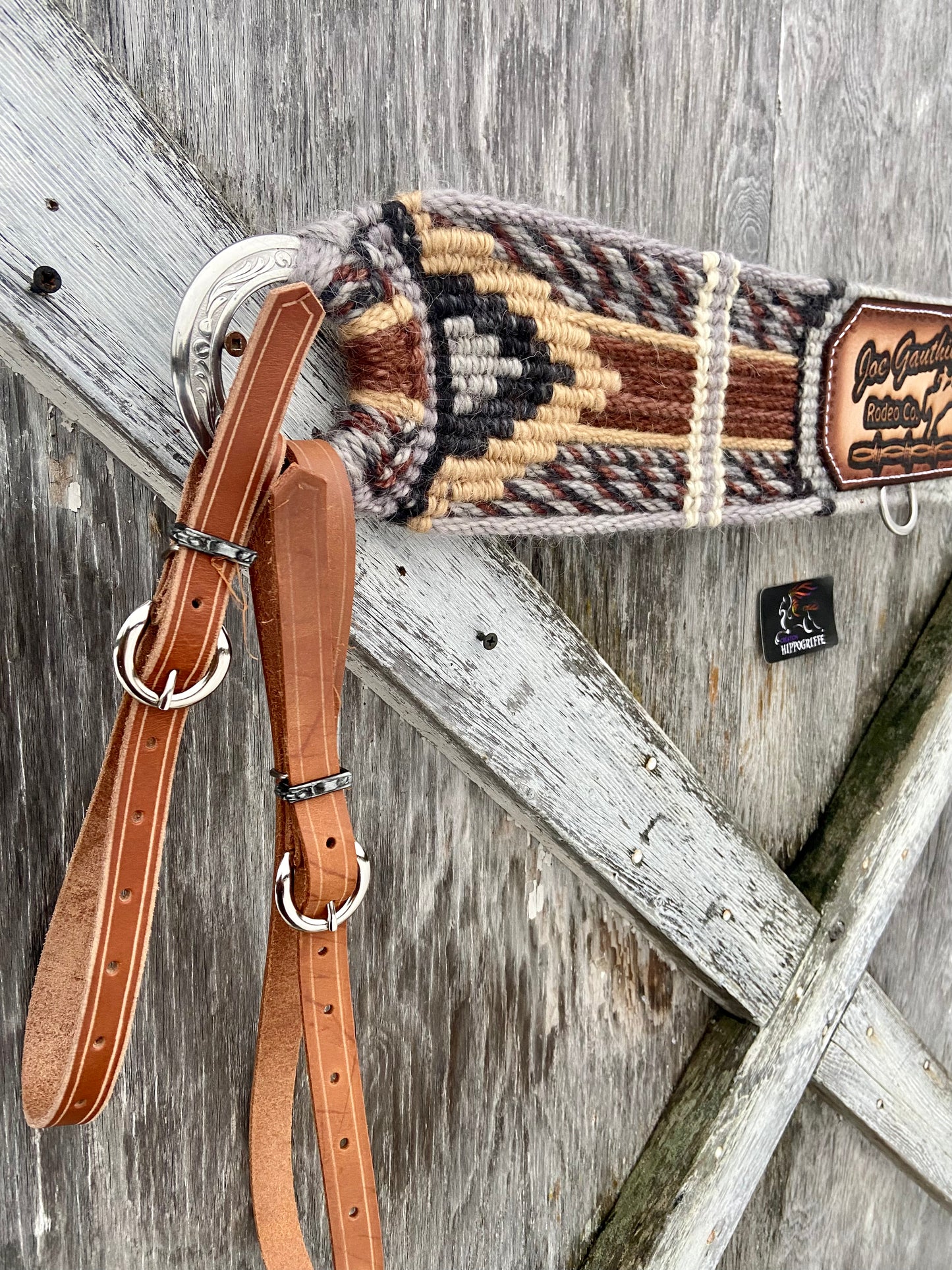 Mohair Roping breast collar custom Logo