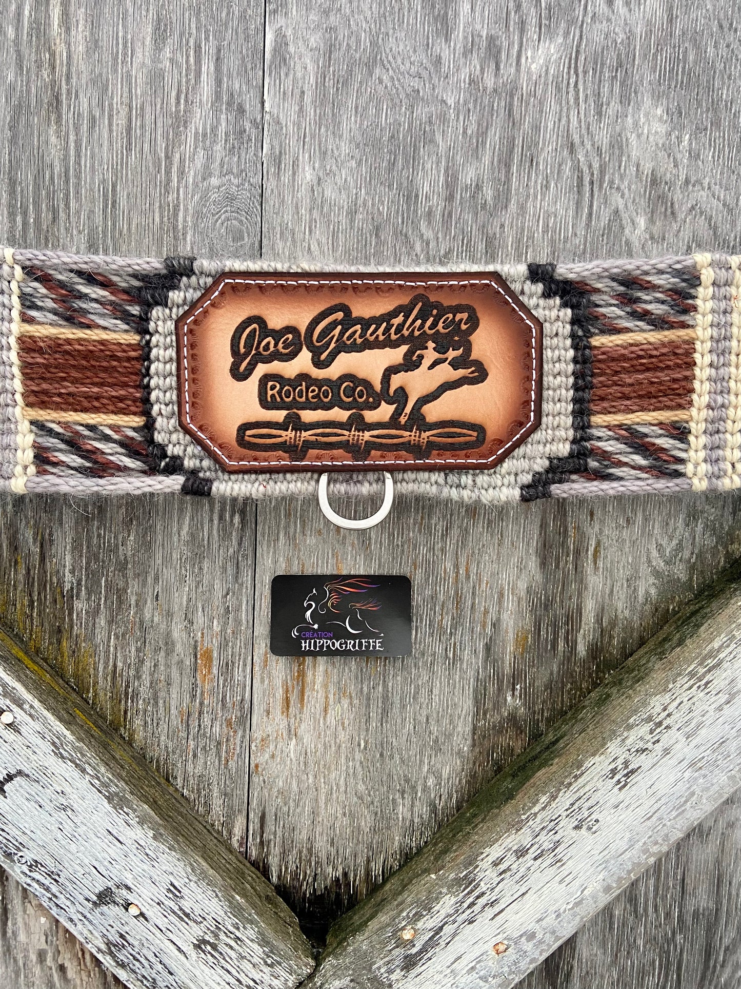 Mohair Roping breast collar custom Logo