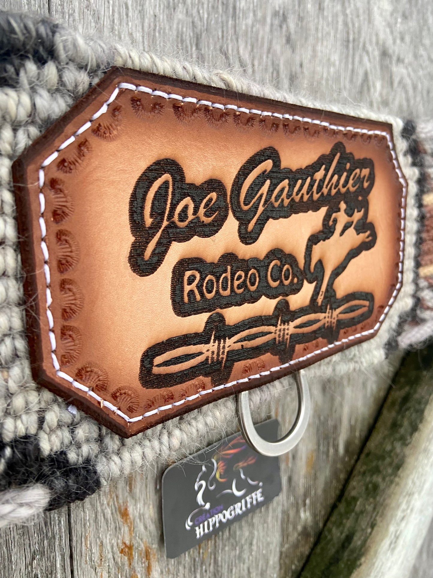 Mohair Roping breast collar custom Logo