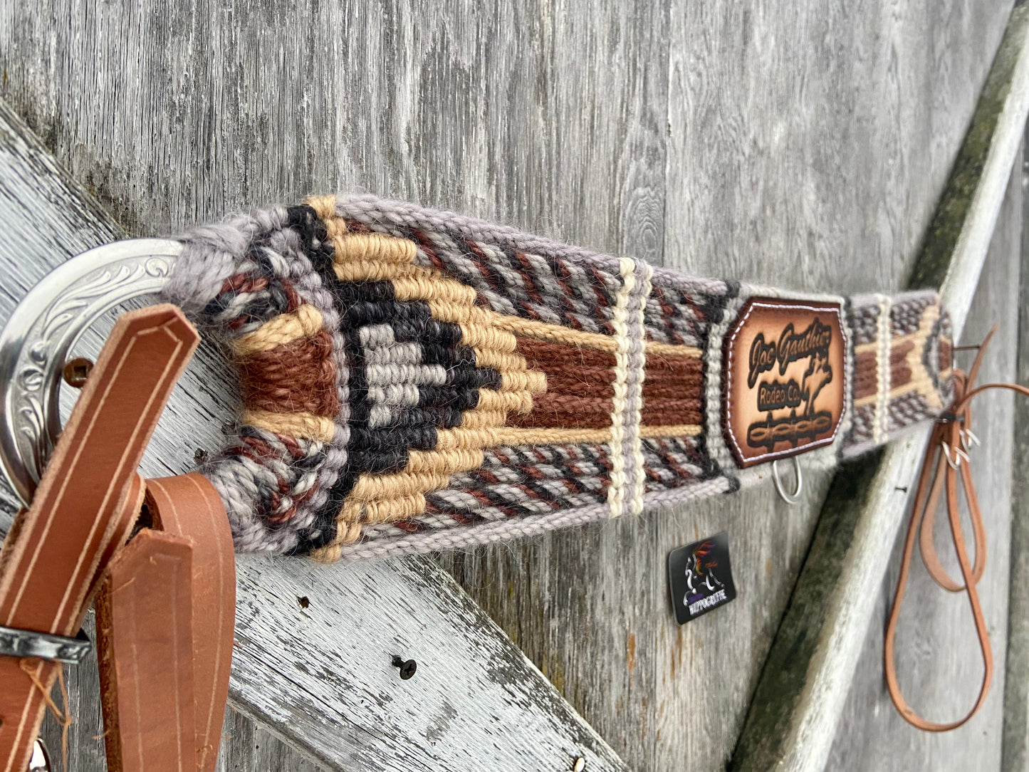 Mohair Roping breast collar custom Logo