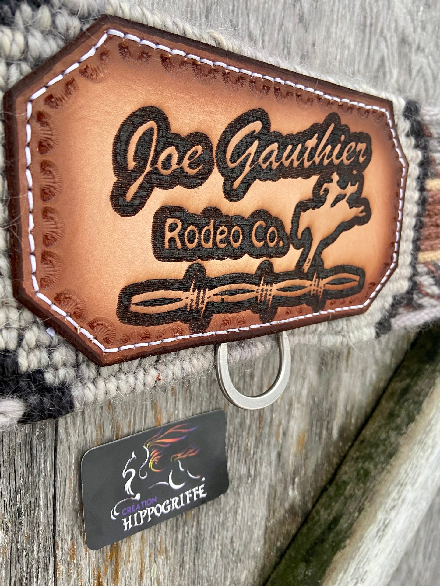 Mohair Roping breast collar custom Logo