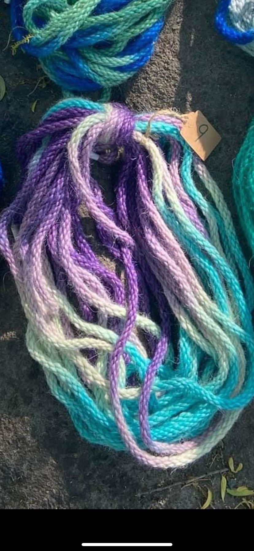 Mohair 8 ply tie-dye #9