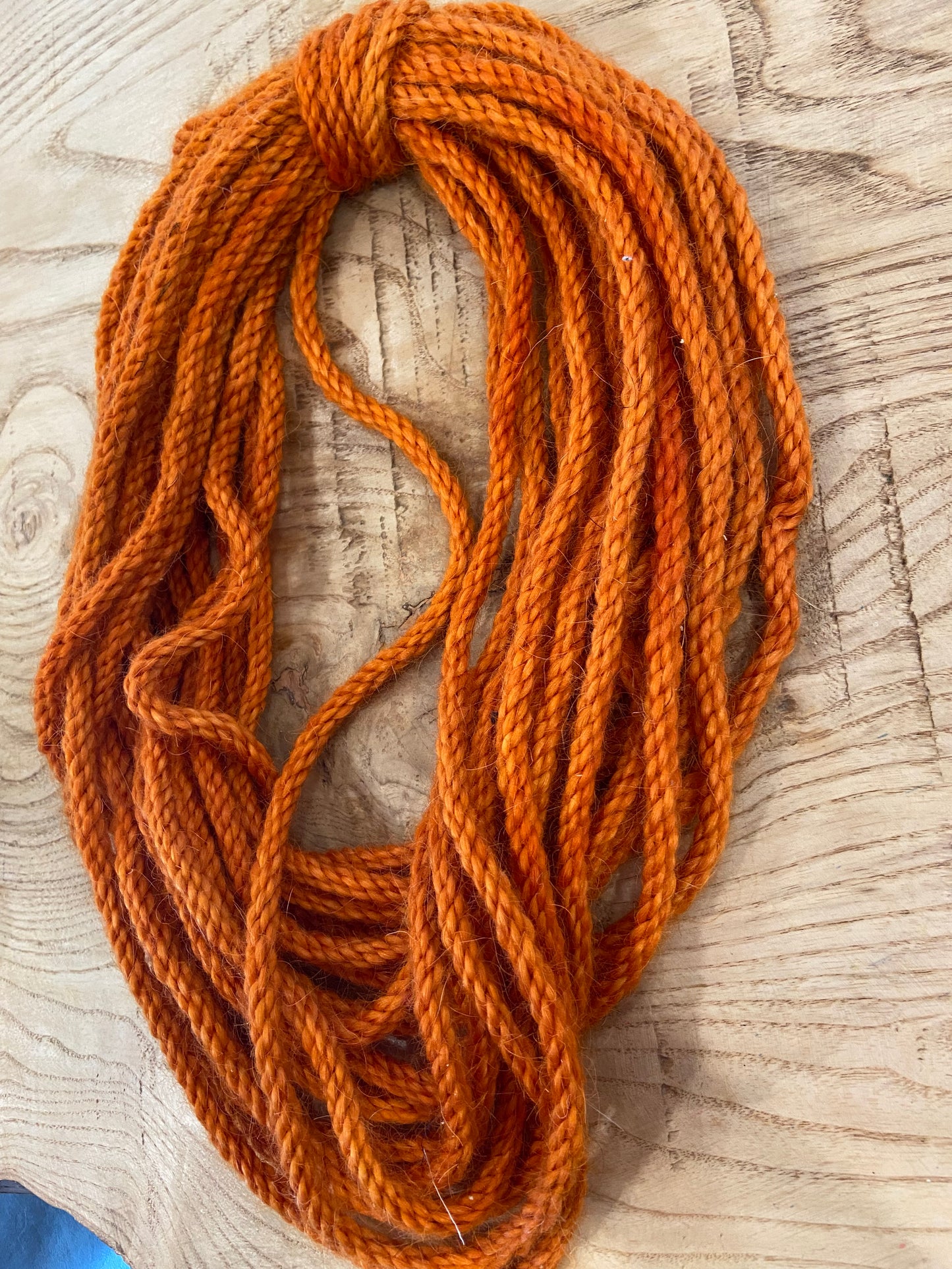 Mohair 8 ply Orange solid