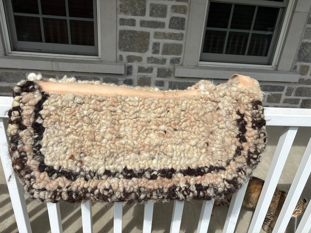 Wool Saddle Pad Tapis de laine tiré