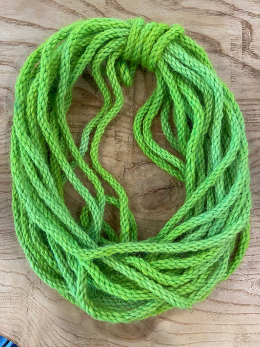 Mohair 8 ply Neon Green solid