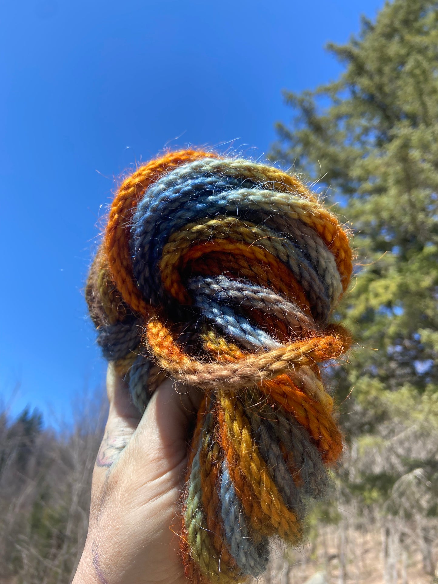 Mohair 8 ply tie-dye #21