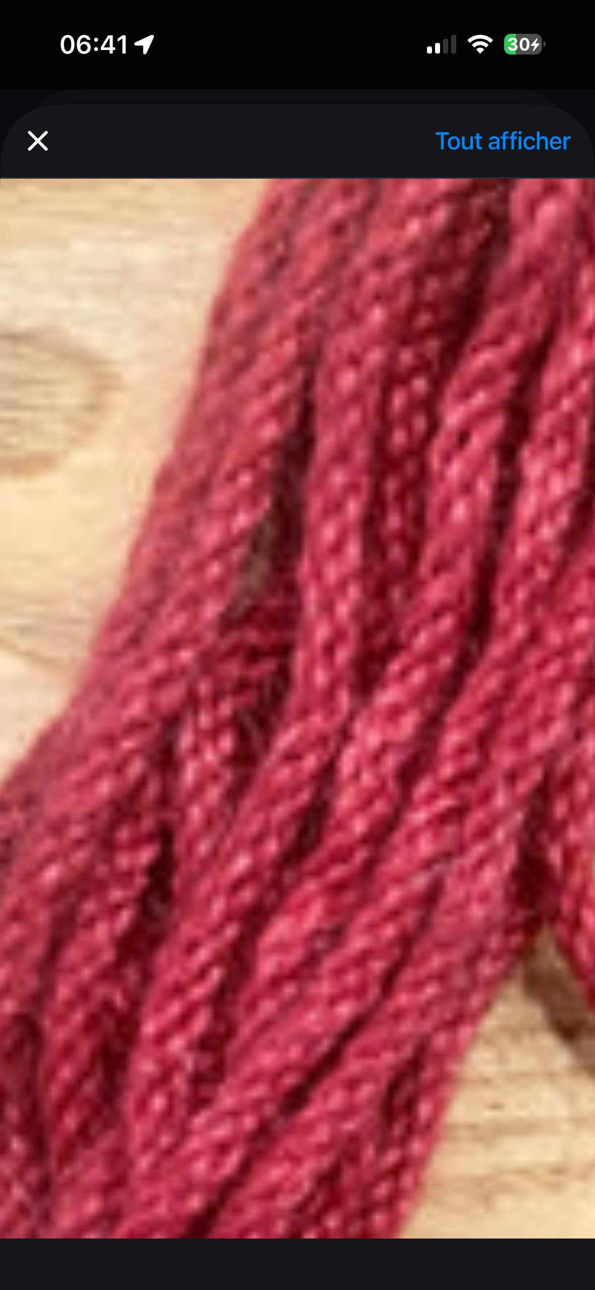 Mohair 2 ply 50ft cranberry