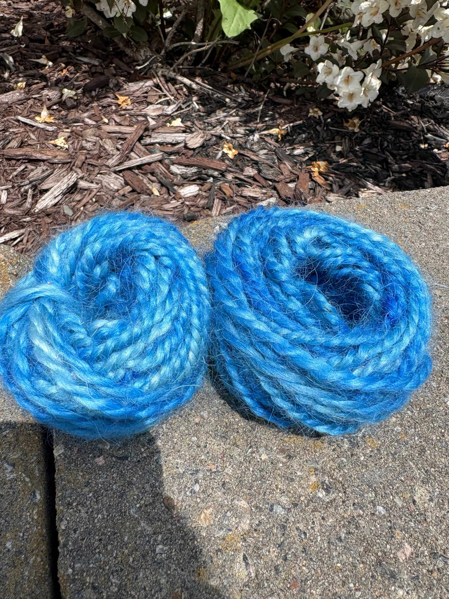 Mohair baby Blue Eyes 2 ply 50ft