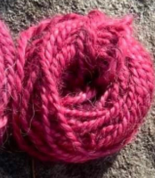 Mohair Cranberry 2 ply 50ft
