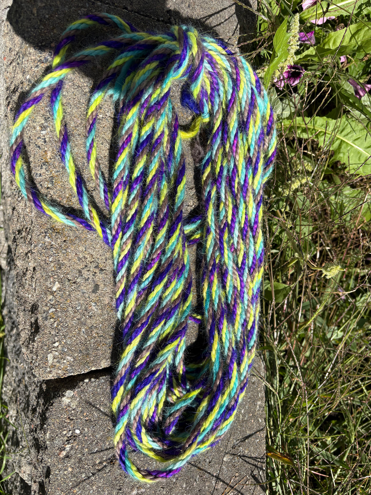 Mohair 8 ply twist  electric purple