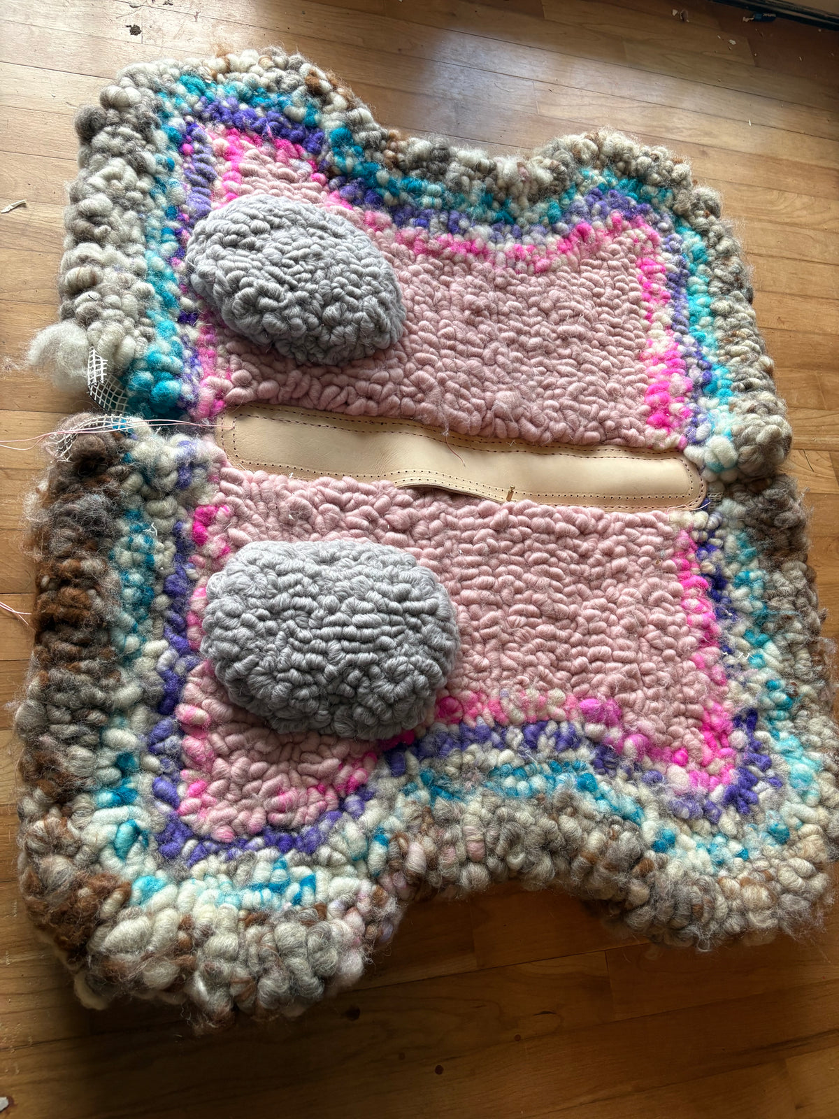 Wool Saddle Pad Tapis de laine tiré
