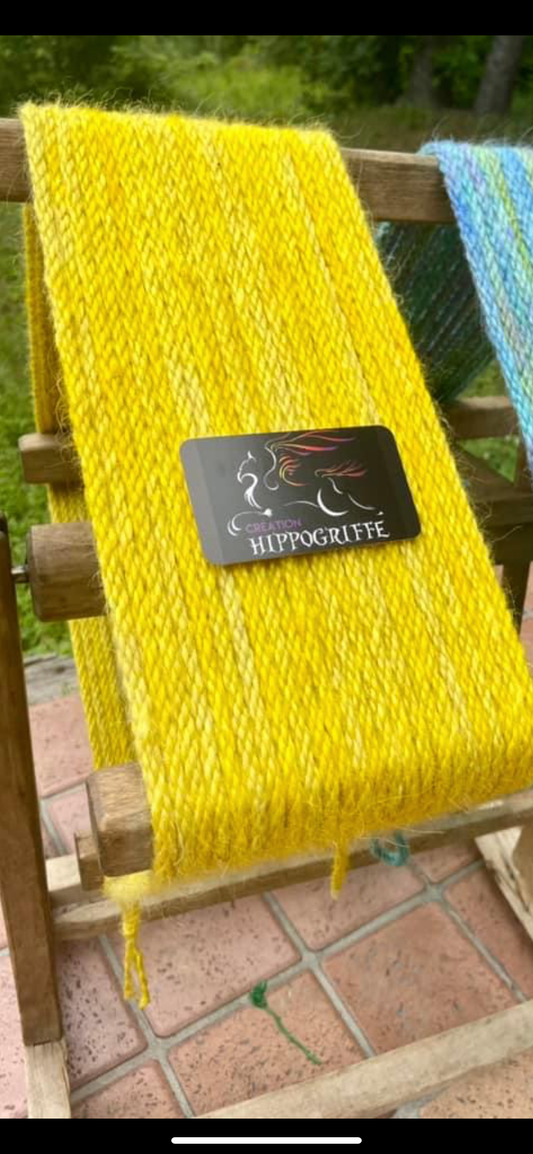 Mohair 8 ply Yellow Bumblebee solid color