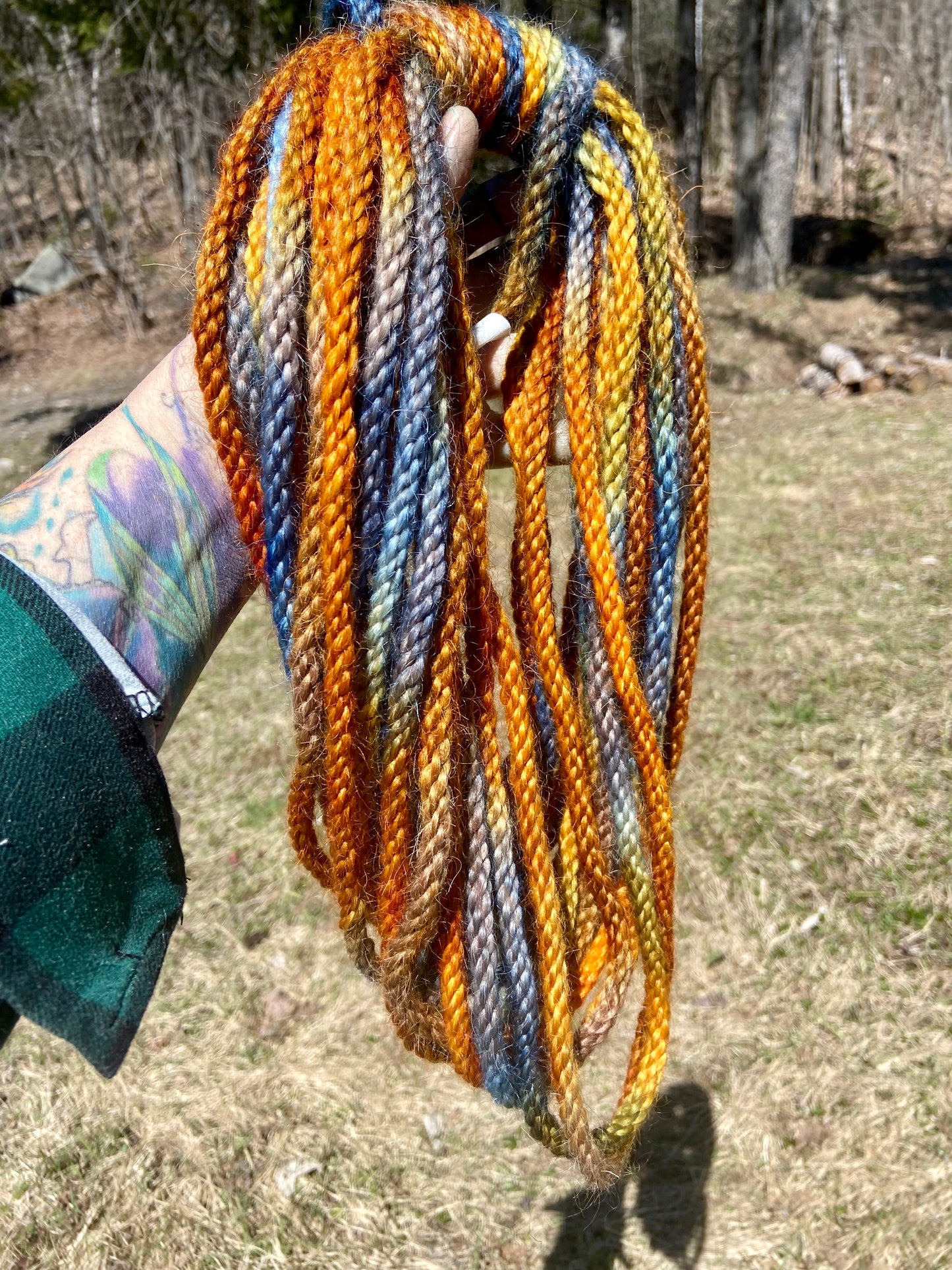 Mohair 8 ply tie-dye #21