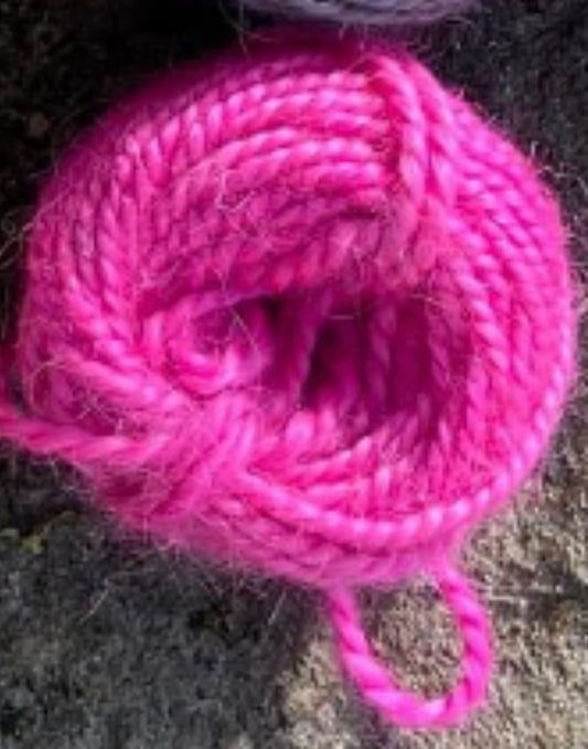 Mohair Pink 2 ply 50ft