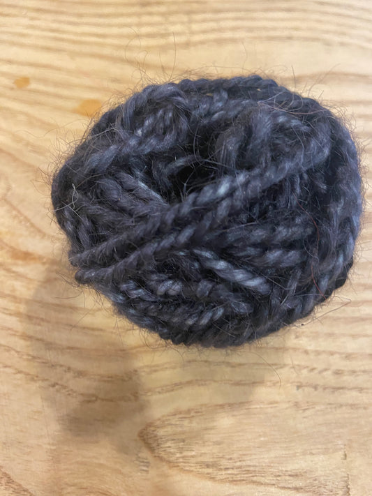 Mohair Black/Charcoal 2 ply 50ft