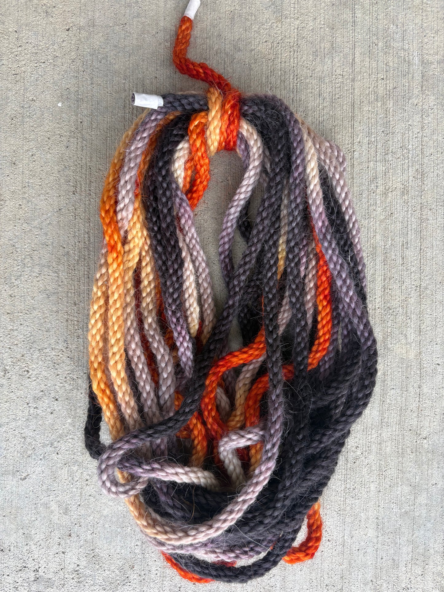 Mohair 8 ply tie-dye