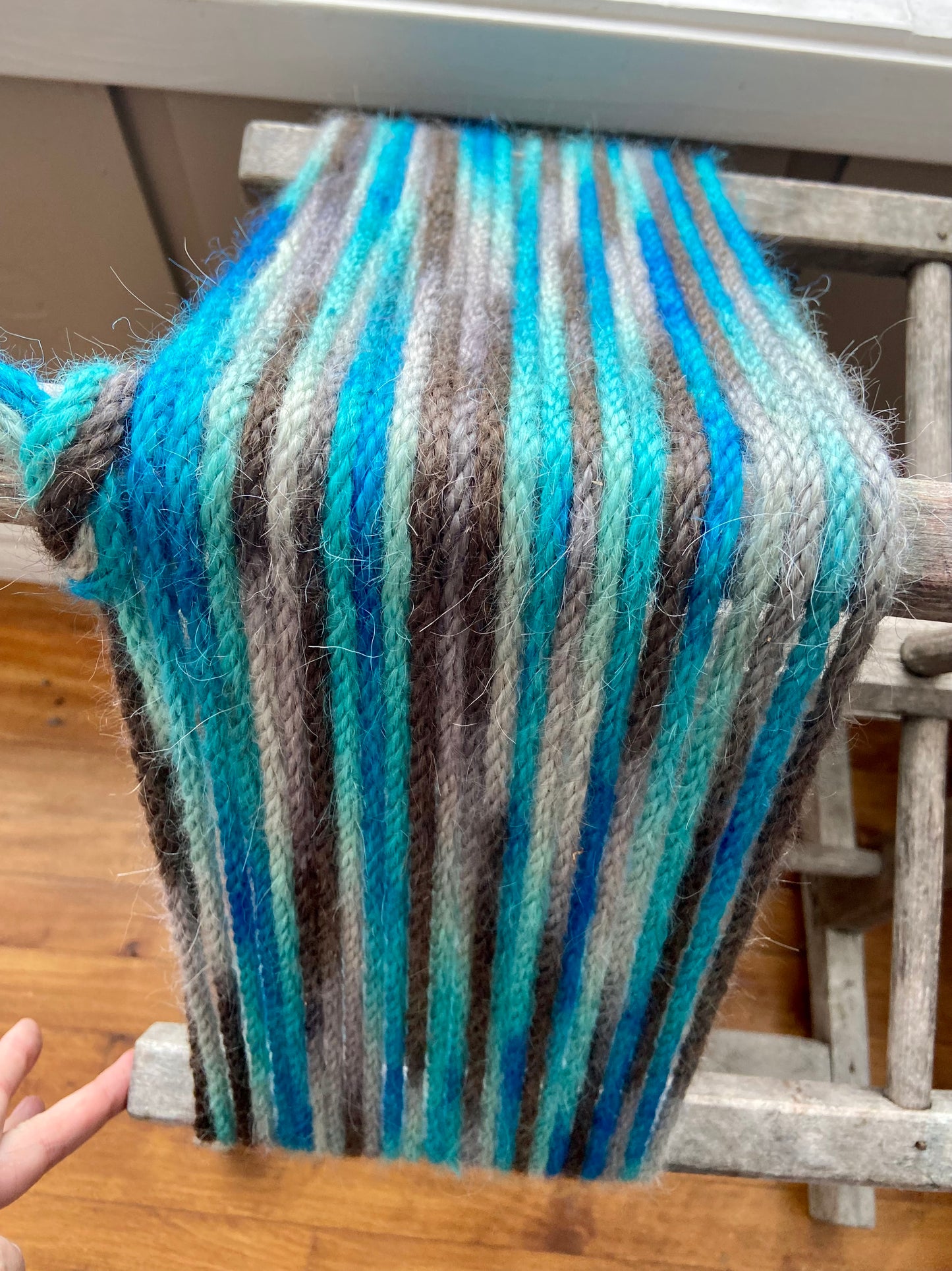 Mohair 8 ply tie-dye #17