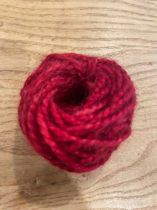 Mohair Red 2 ply 50ft