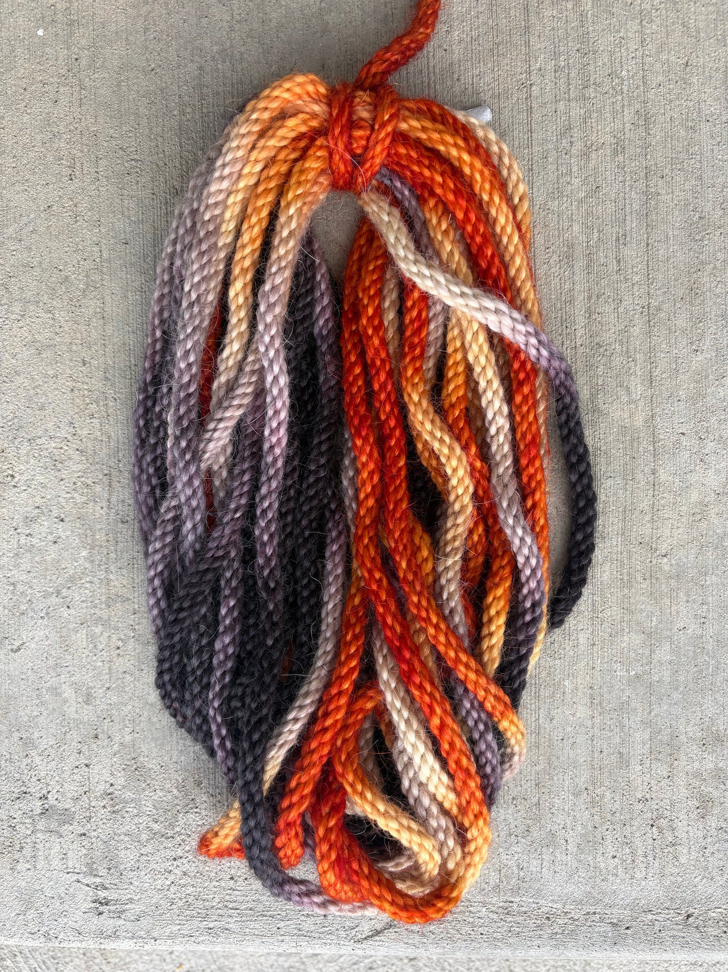 Mohair 8 ply tie-dye