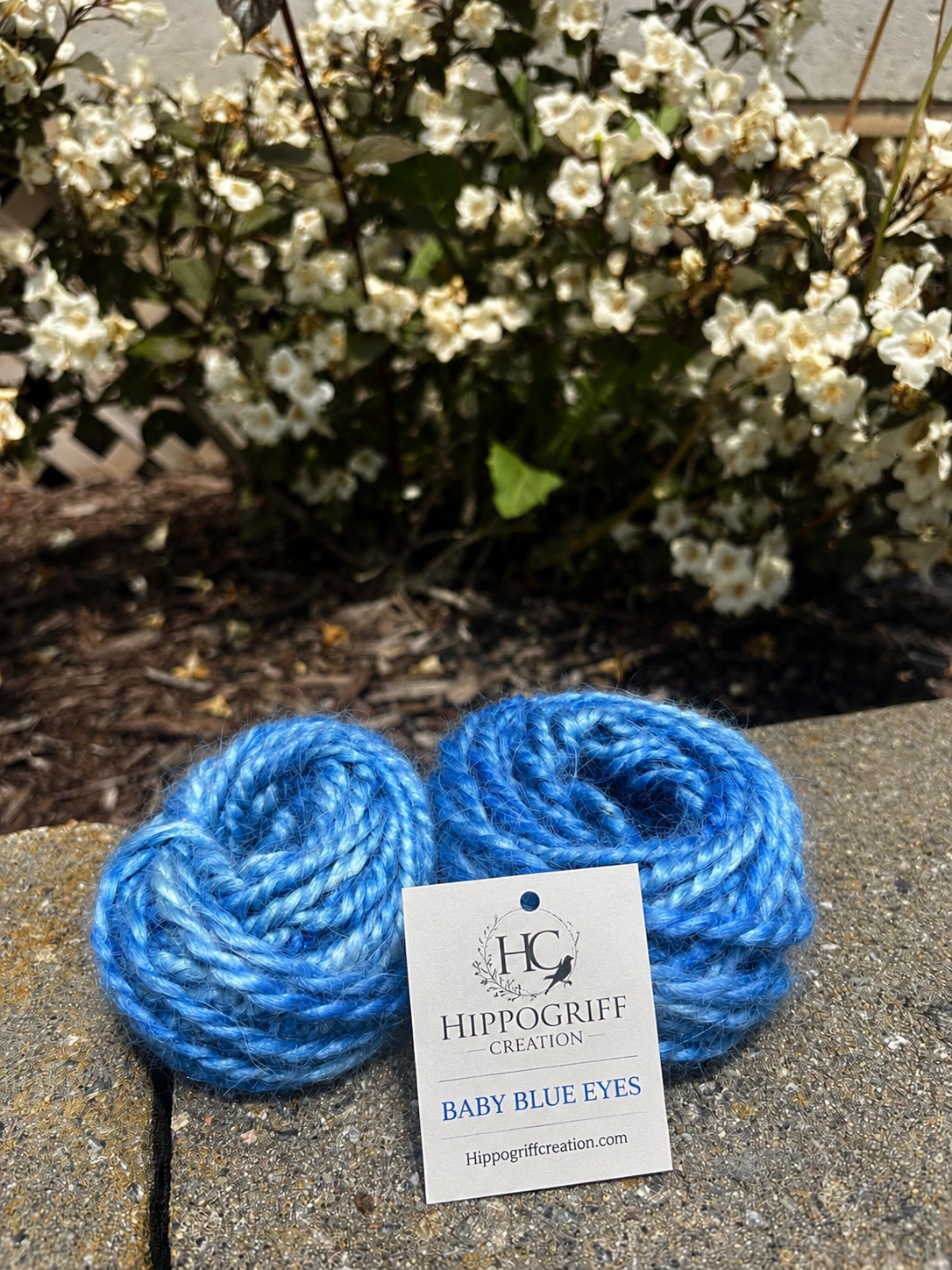 Mohair baby Blue Eyes 2 ply 50ft