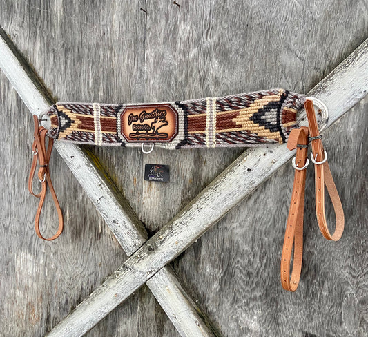 Mohair Roping breast collar custom Logo