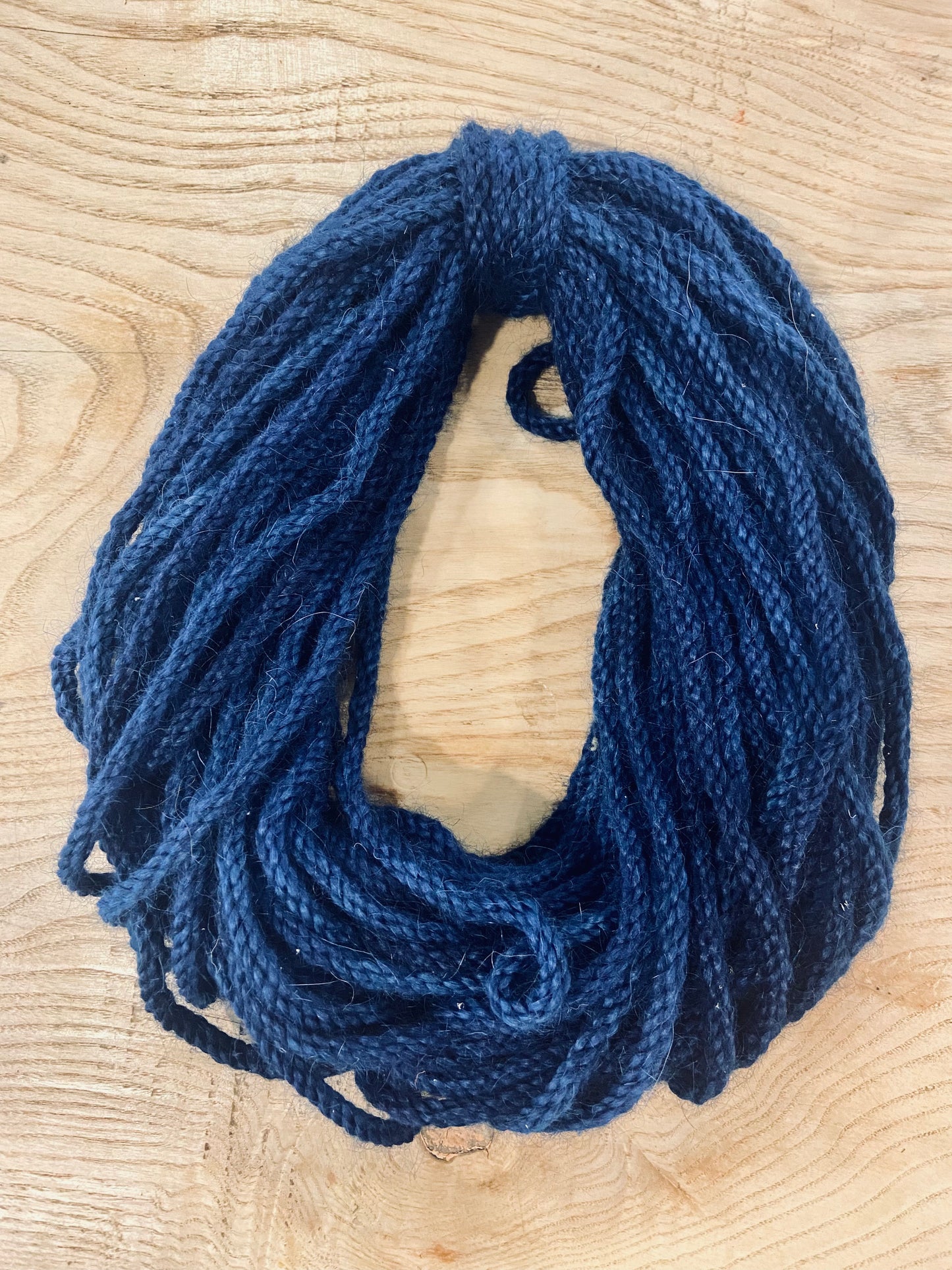 Mohair 8 ply dark blue