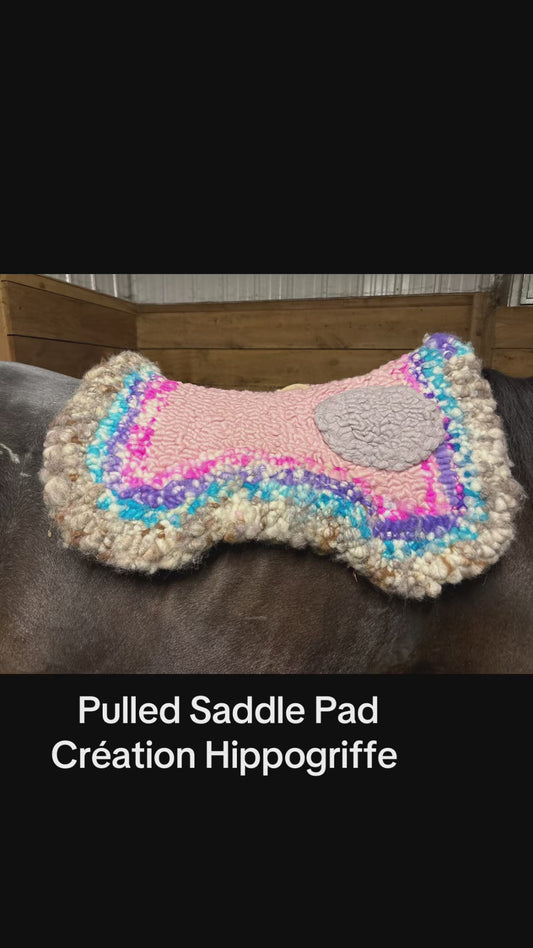 Wool Saddle Pad Tapis de laine tiré